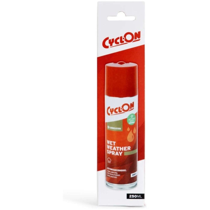 Cyclon Wet Weather Spray 250ml op kaart Red