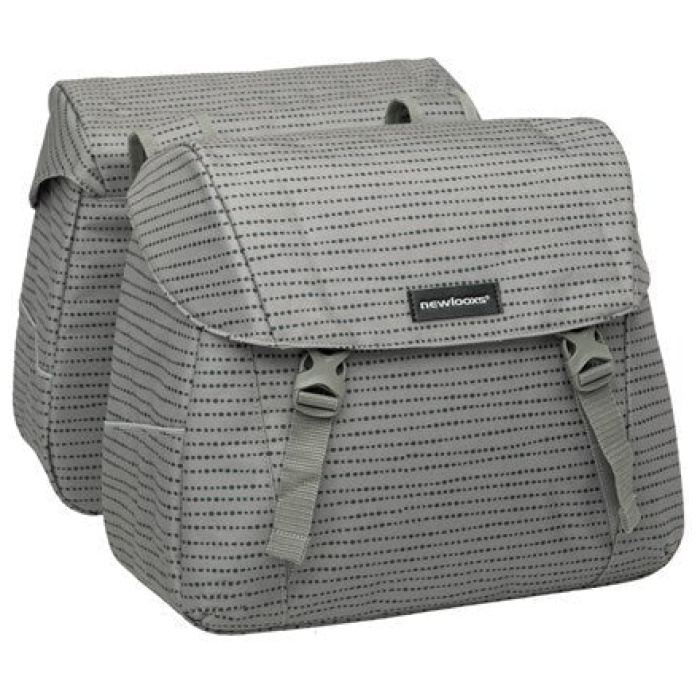 New Looxs fietstas dubbel Joli nomi grey 37L Grijs