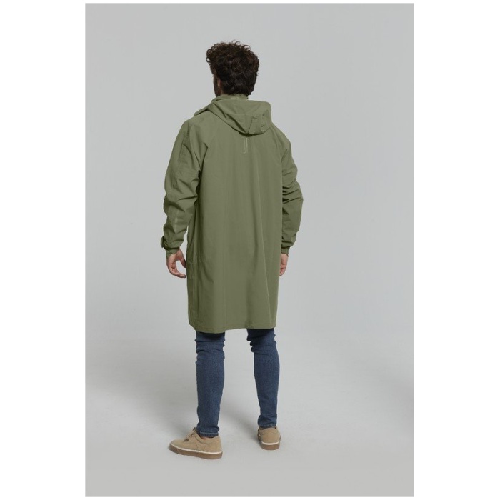 Basil poncho Mosse Olive Green