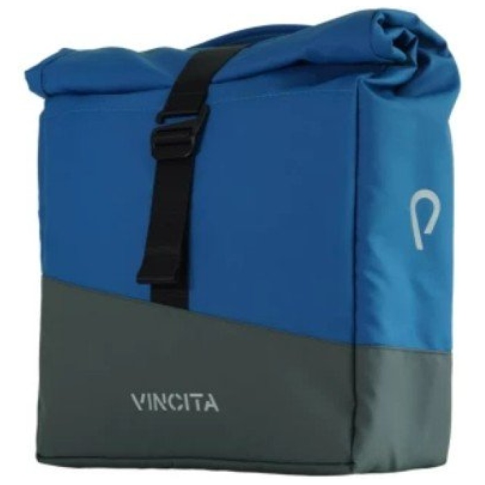 Vincita Tas Enkel Square Blauw/grijs