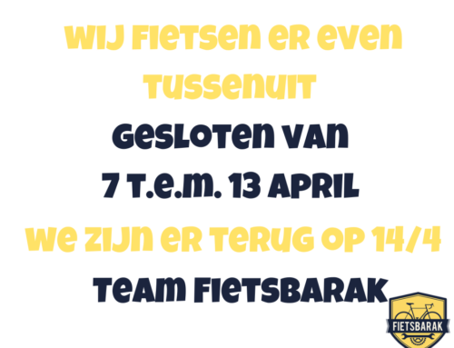 Verlof van 7 t.e.m. 13 april