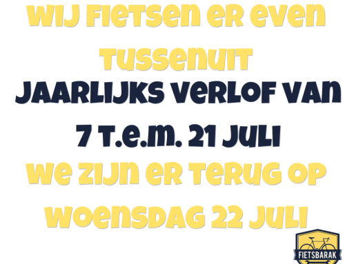 Jaarlijks verlof 7 t.e.m. 21/7